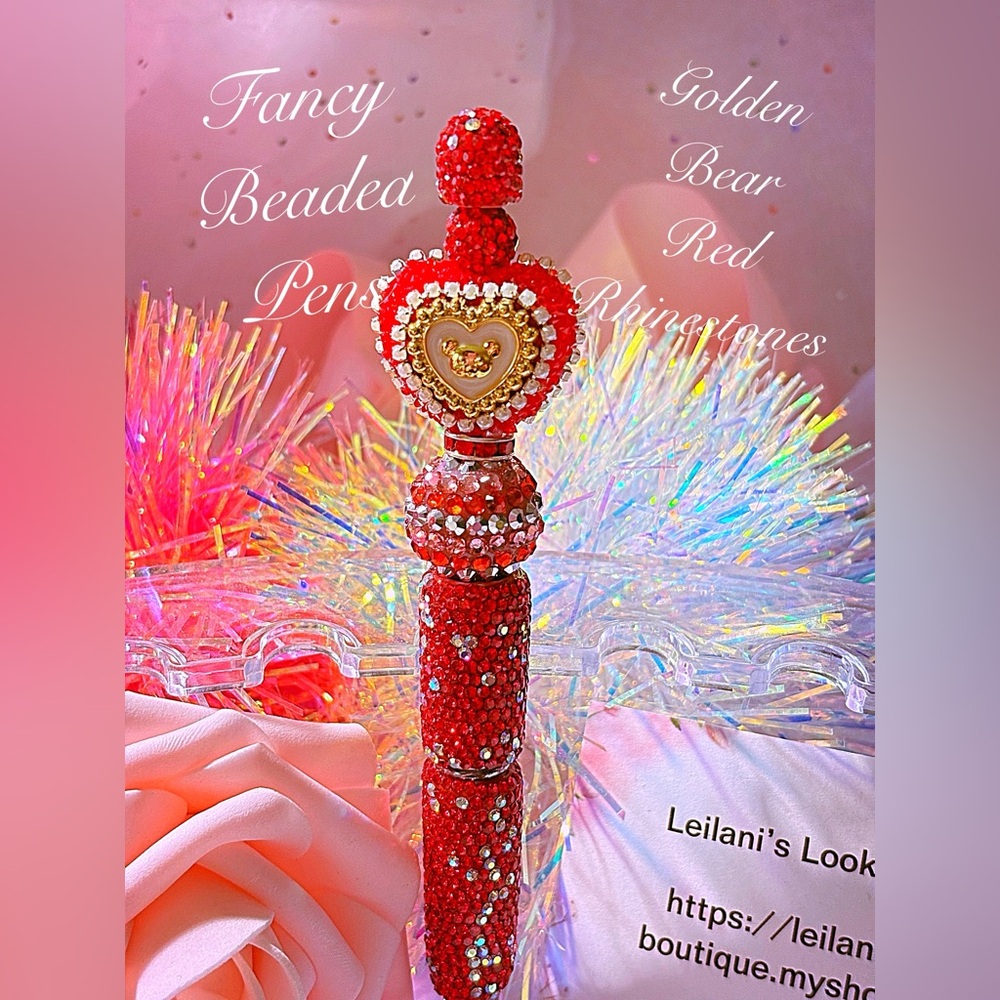 Beaded Pens, Fancy pens, Acrylic beads, rhinestones pens, journal pens, gifts